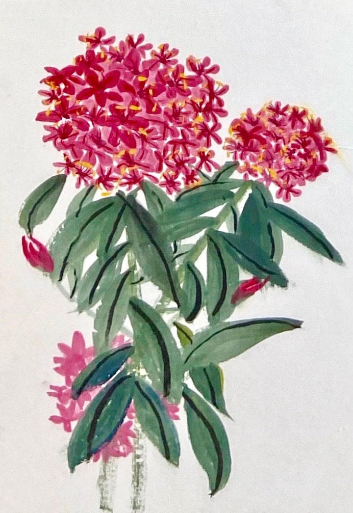 abstract art of flowers