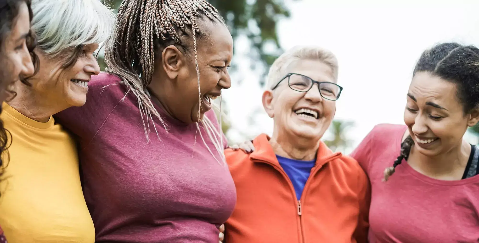 A group of smiling women